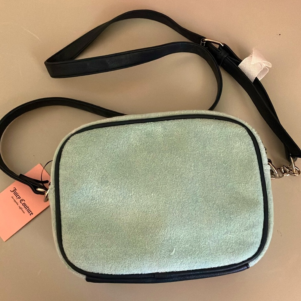 ✨Juicy Couture bling velour vintage style crossbody bag purse NWT - Picture 7 of 11